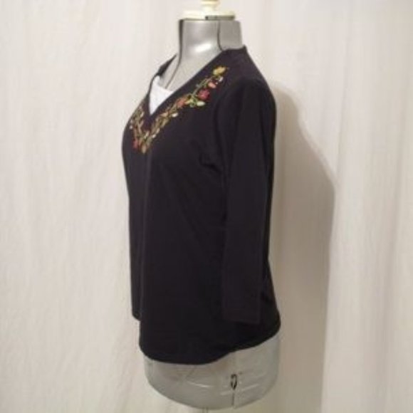 Kim Rogers Petite Embellished Blouse XLP - Picture 2 of 5